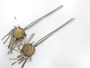 アンティーク　びらびら簪　2本セット